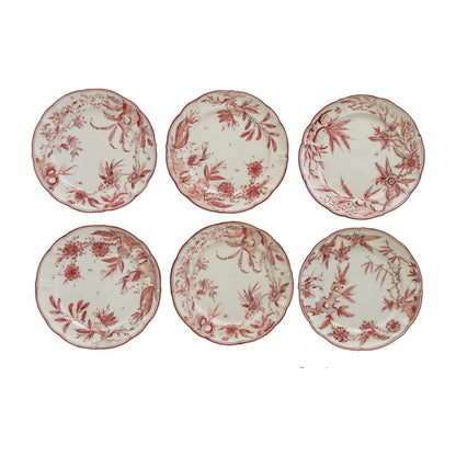 White Rocaille Dinner Plates - Set of 6