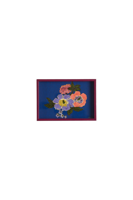 Rectangular Blue Dandelion Tray