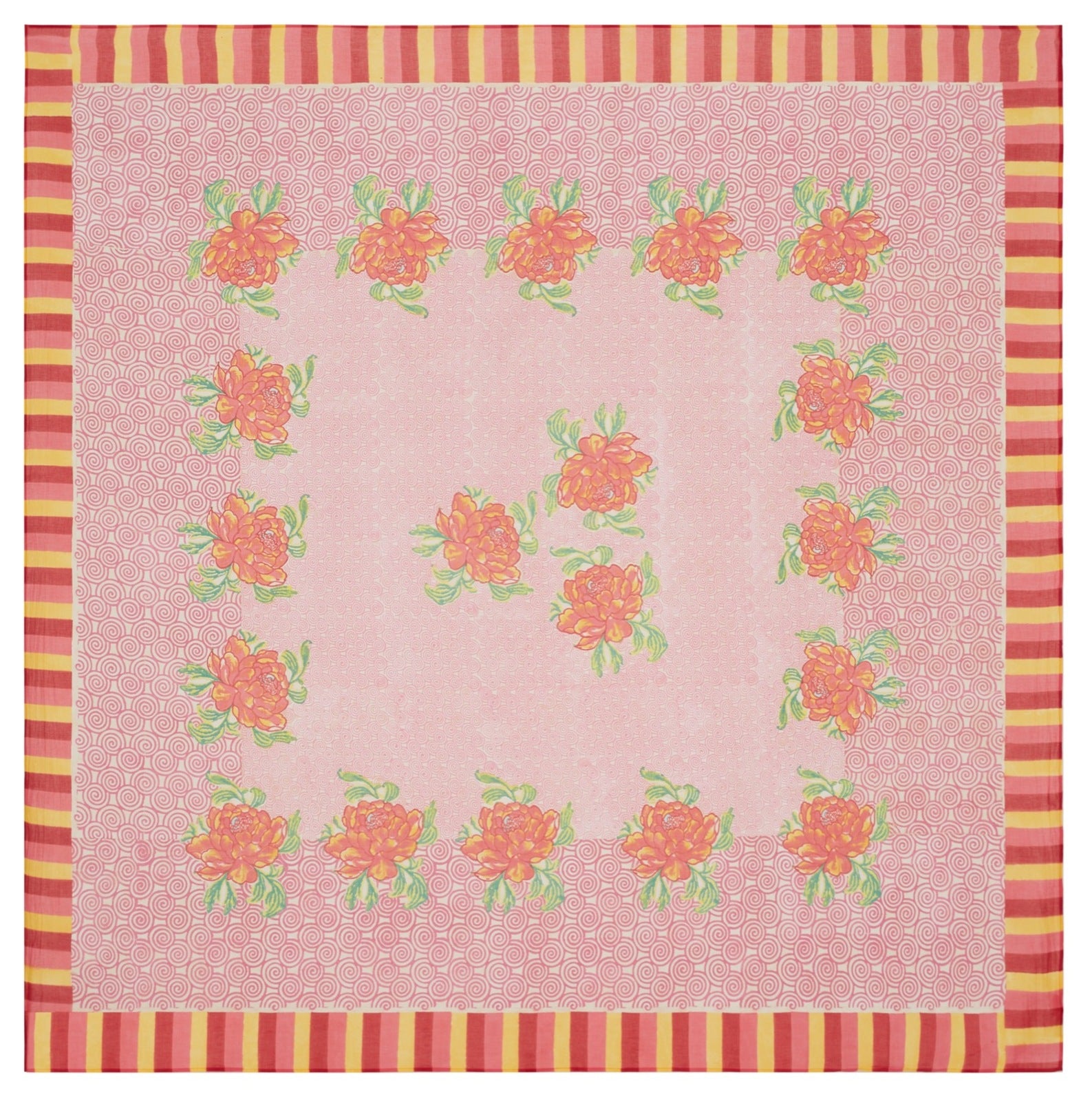 Camelia Magenta Pink Cotton Tablecloth - 220x220