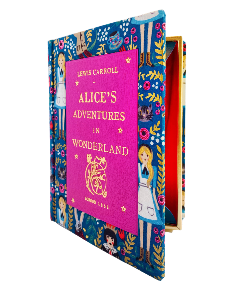 By M Design Alice in Wonderland Book Clutch