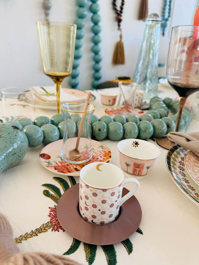 Zarina Palm Istikana Tea Cups - Set of 6