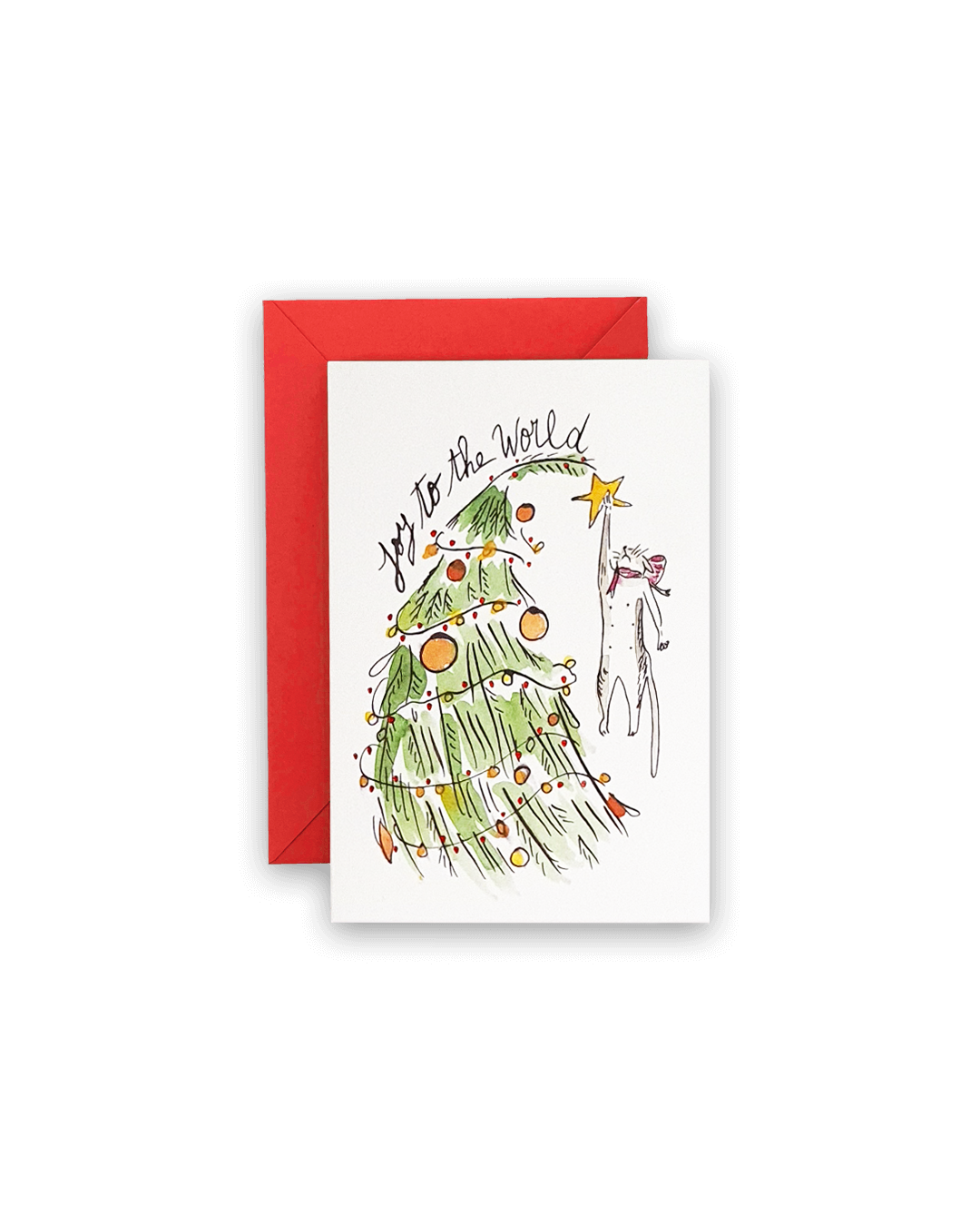 Zenobie Christmas Kitty Greeting Card