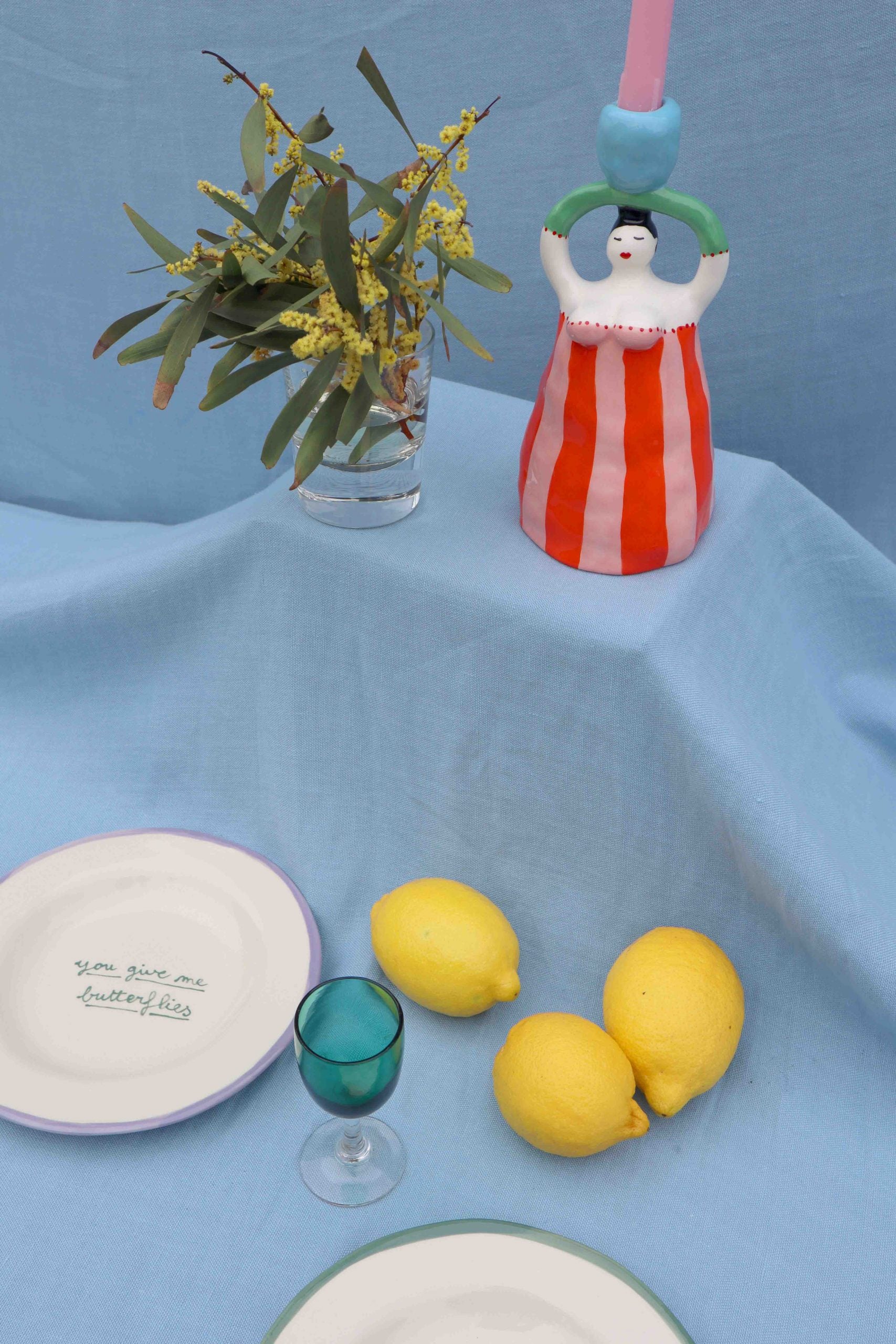 Claudia Orange Candle Holder