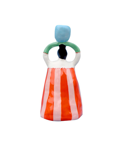 Claudia Orange Candle Holder