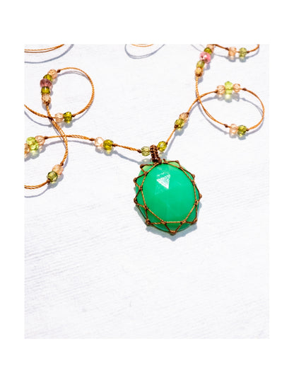 Short Tibetan Chrysoprase Necklace