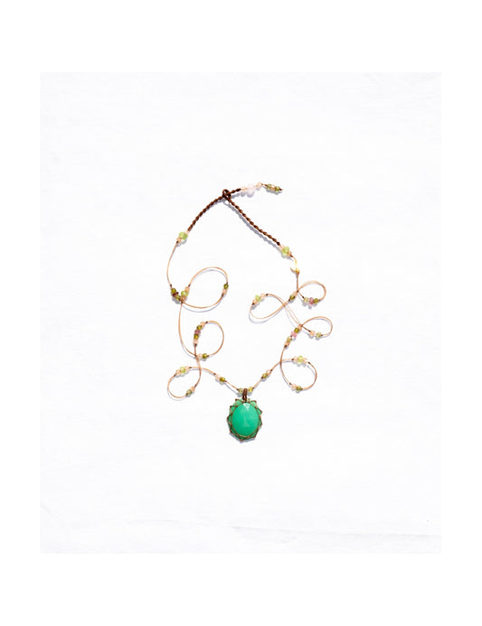 Short Tibetan Chrysoprase Necklace