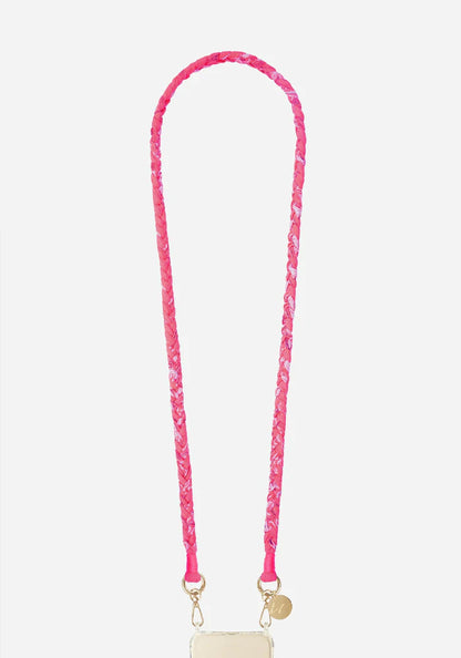 La Coque Francaise Della Phone Strap - Neon Pink