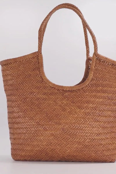 NS Diagonal Triple Jump Bag - Tan