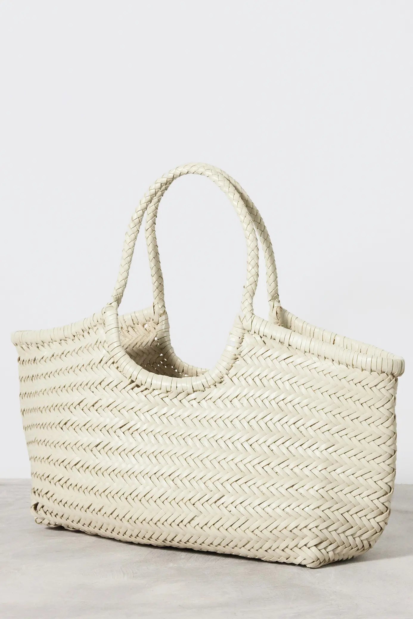 Nantucket Basket Big - Pearl White