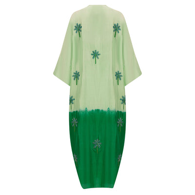 Mint Green Dark Ombre Kimono