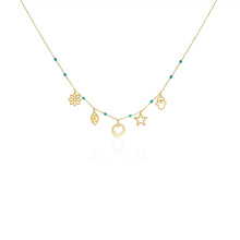 Load image into Gallery viewer, LRJC  Charms with Dots Necklace
