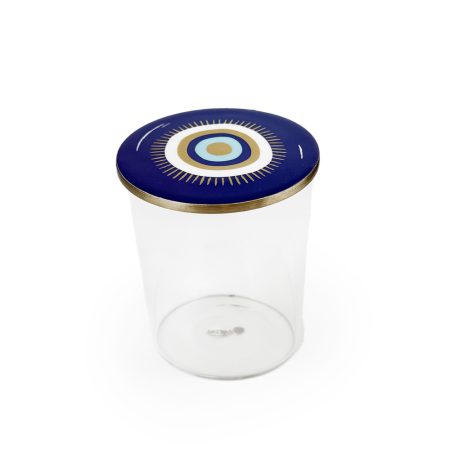 Zarina Blue Eye Slented Candy Jar