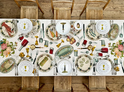 S&B x John Derian The Feast Linen Tablecloth