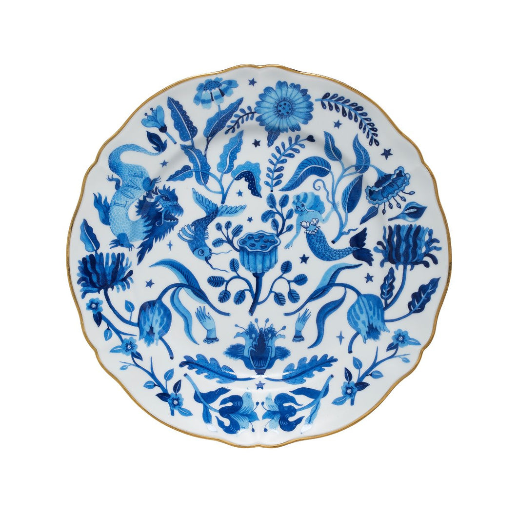 Bitossi Home Dinner Porcelain Plate - Blue