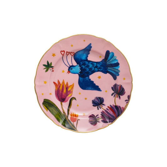 Bitossi Home  Porcelain Salad Plate - Bird