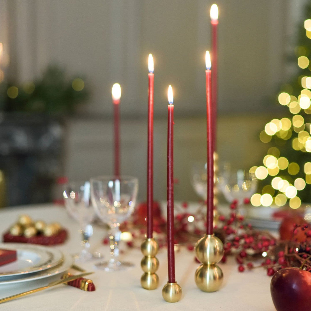 Gemmes Candle Holders for Thin Candles -Set of 2