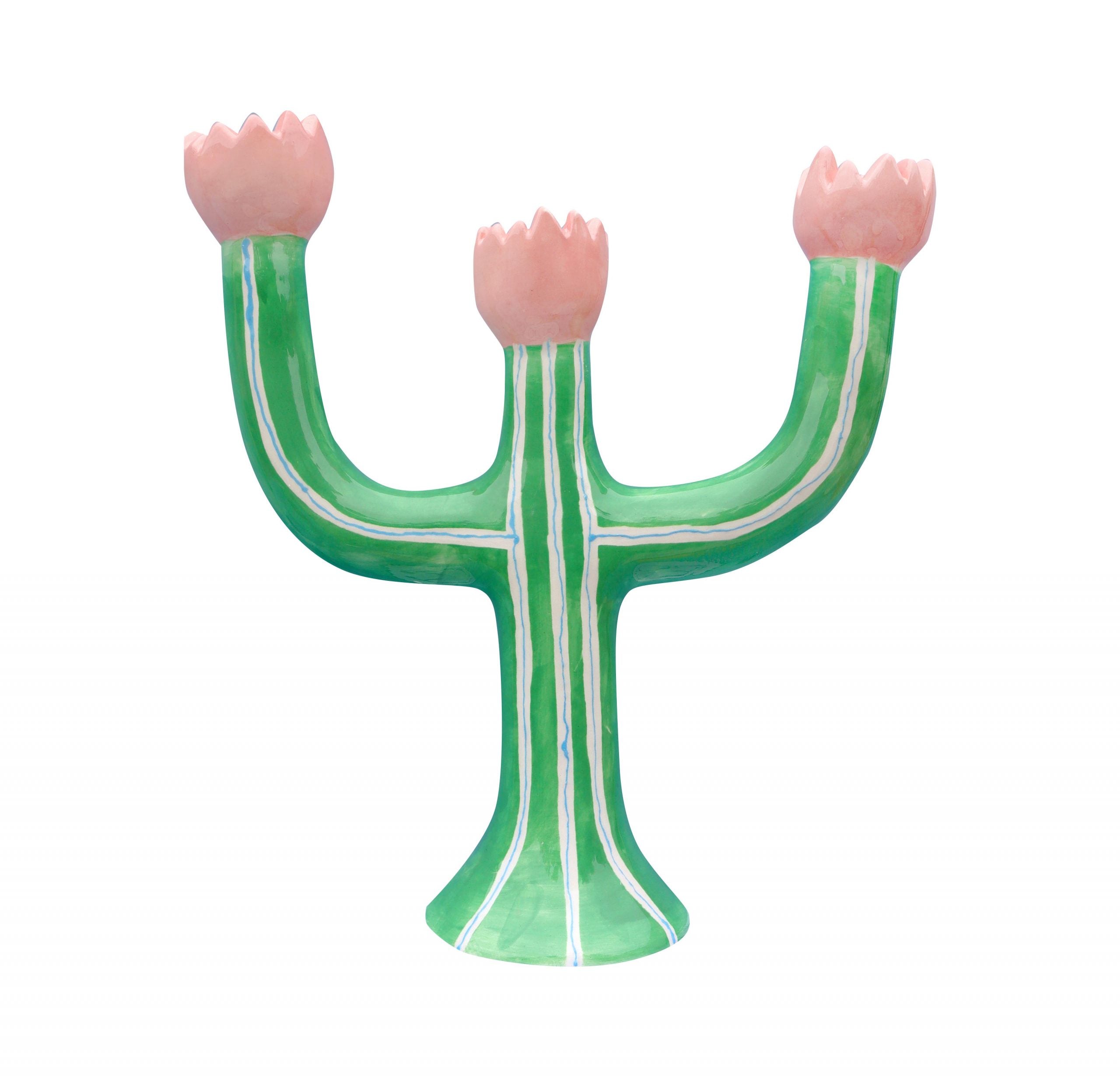 Green Tulip Candle Holder