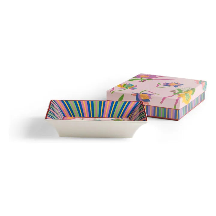 Japanese Porcelain Charger Tray - Pink
