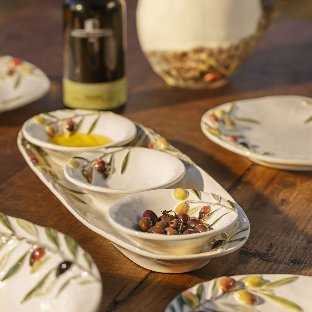 Platter + 3 Small Bowl Olival