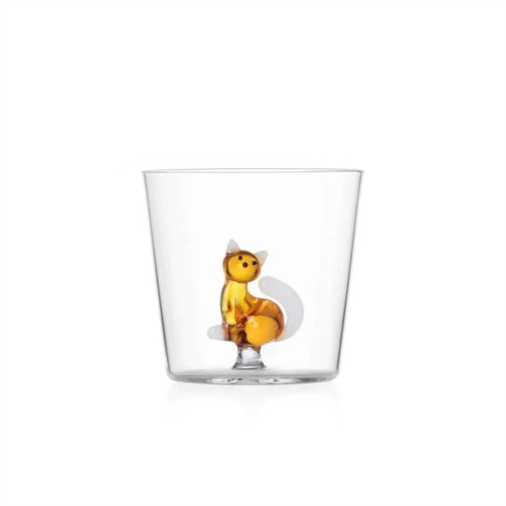 Ichendorf Botanica Glass Tumbler Tabby Cat