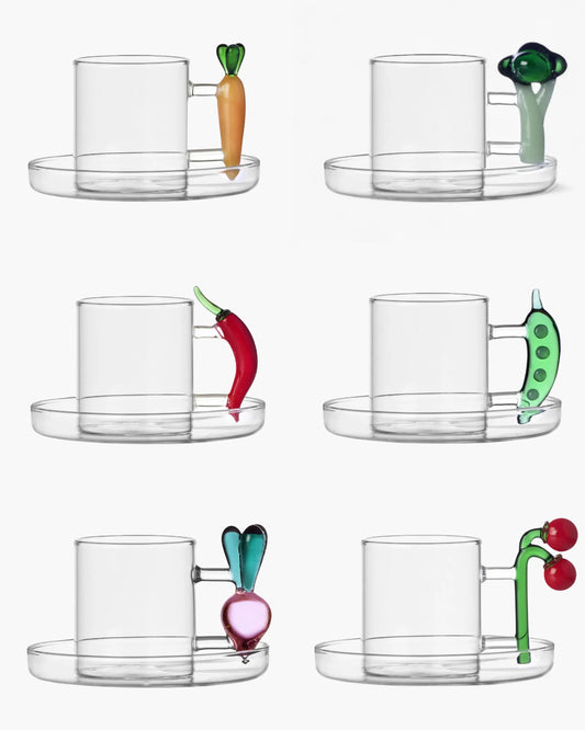 Ichendorf Glass Coffee Cup Vegetables