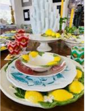 Load image into Gallery viewer, Les Ottomans Lemon Porcelain Dinner Plate
