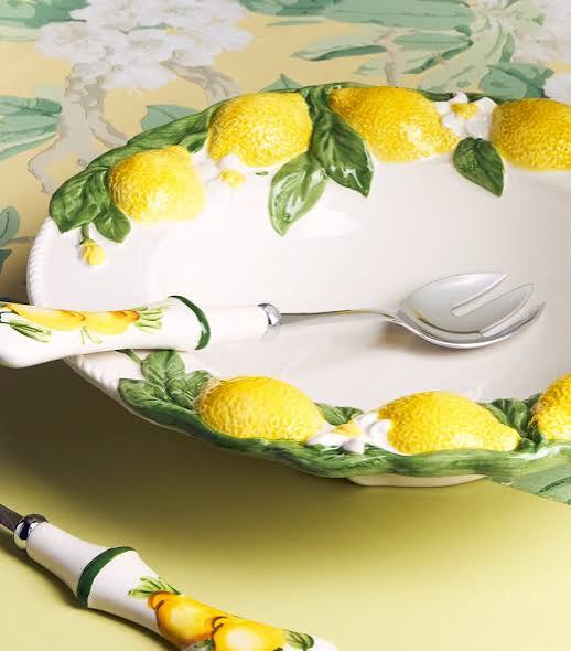 Les Ottomans Lemon Cutlery Serving Spoon