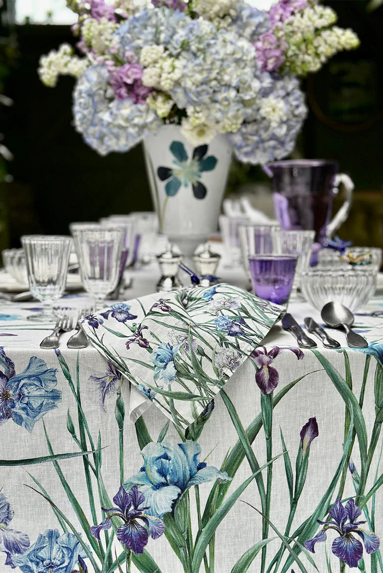 Iris Linen Tablecloth