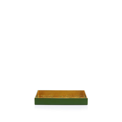 Gold Leaf The Ivy Rectangular Lacquered Tray