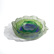 Load image into Gallery viewer, Jelly Glass Round Platter - Green Blue
