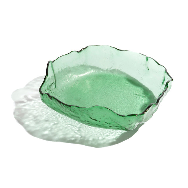 Jelly Glass Round Platter - Green