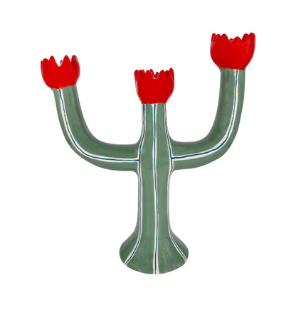 Khaki Tulip Candle Holder