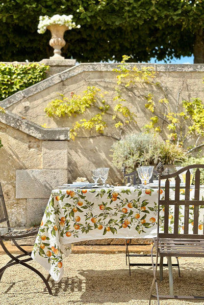 S&B x John Derian l'Orangerie Linen Tablecloth