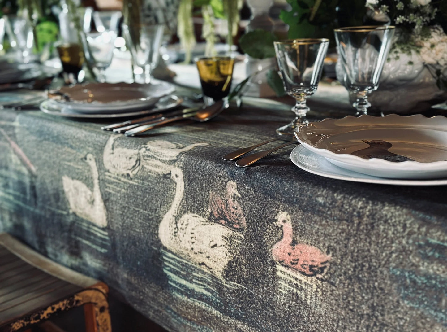 S&B x John Derian Central Park Linen Tablecloth