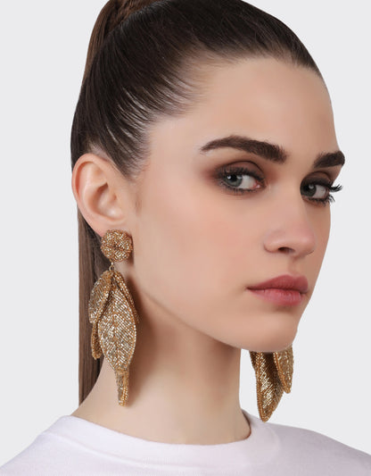 Leaf Earrings - Gold