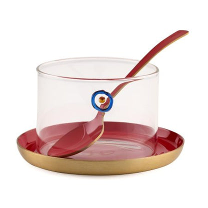 Zarina Enamel Bowl Blue Eye - Set of 6