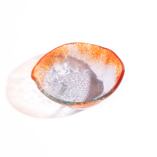 Jelly Glass Round Miniature Bowl - Two Colored