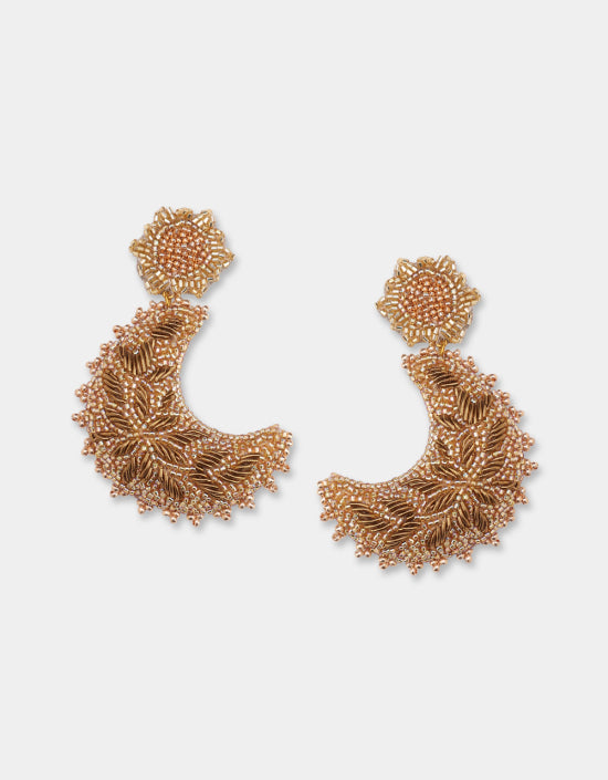 Moon Earrings - Gold