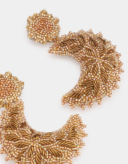 Moon Earrings - Gold