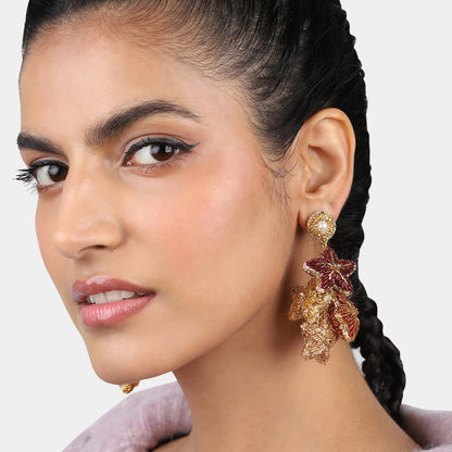 Stars Earrings - Multi Rust