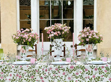 Load image into Gallery viewer, Le Jardin des Roses Linen Tablecloth
