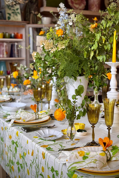 Buttercup Linen Tablecloth