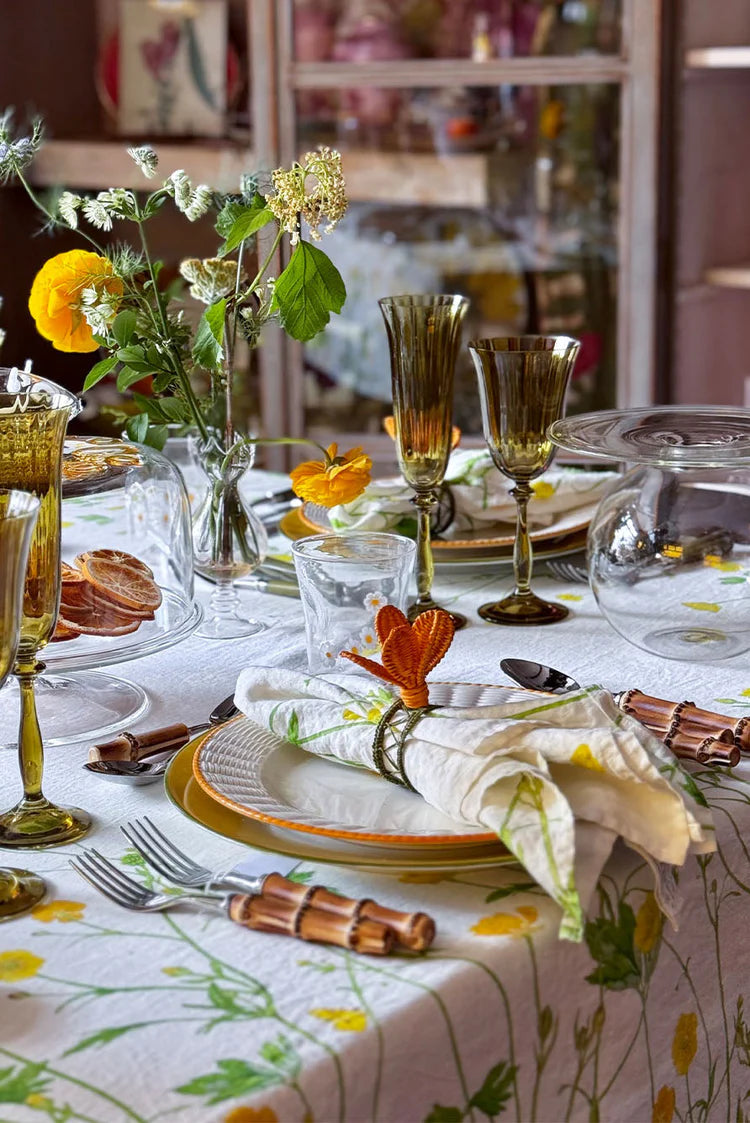 Buttercup Linen Tablecloth