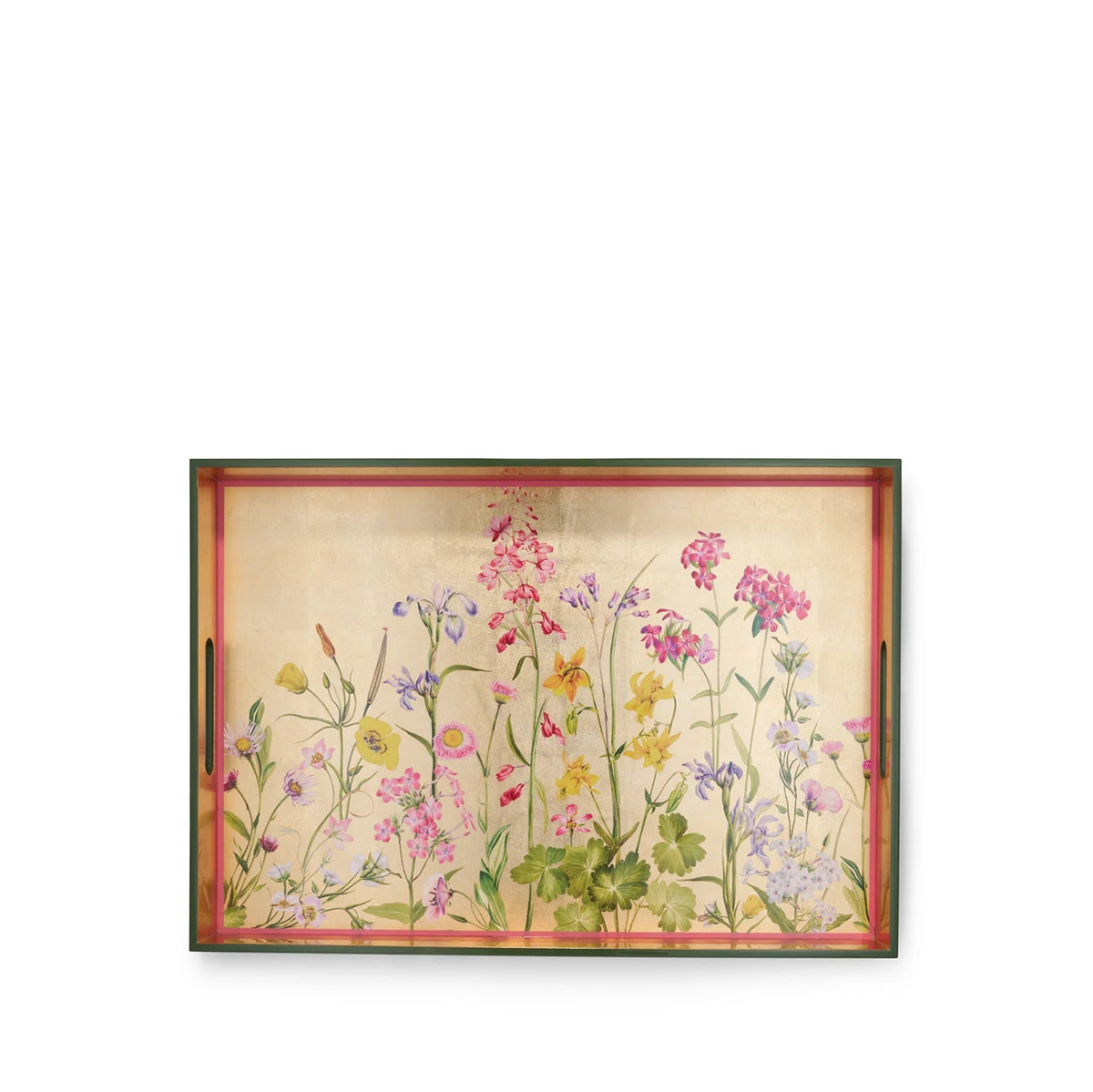 Gold Leaf Our June Rectangular Lacquered Tray