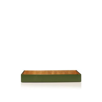 Gold Leaf Paris Map Rectangular Lacquered Tray