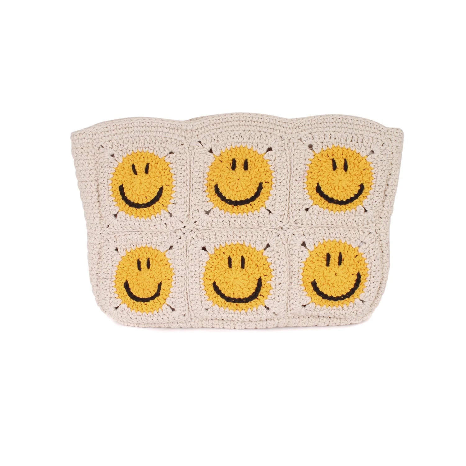Crochet Smiley Pouch