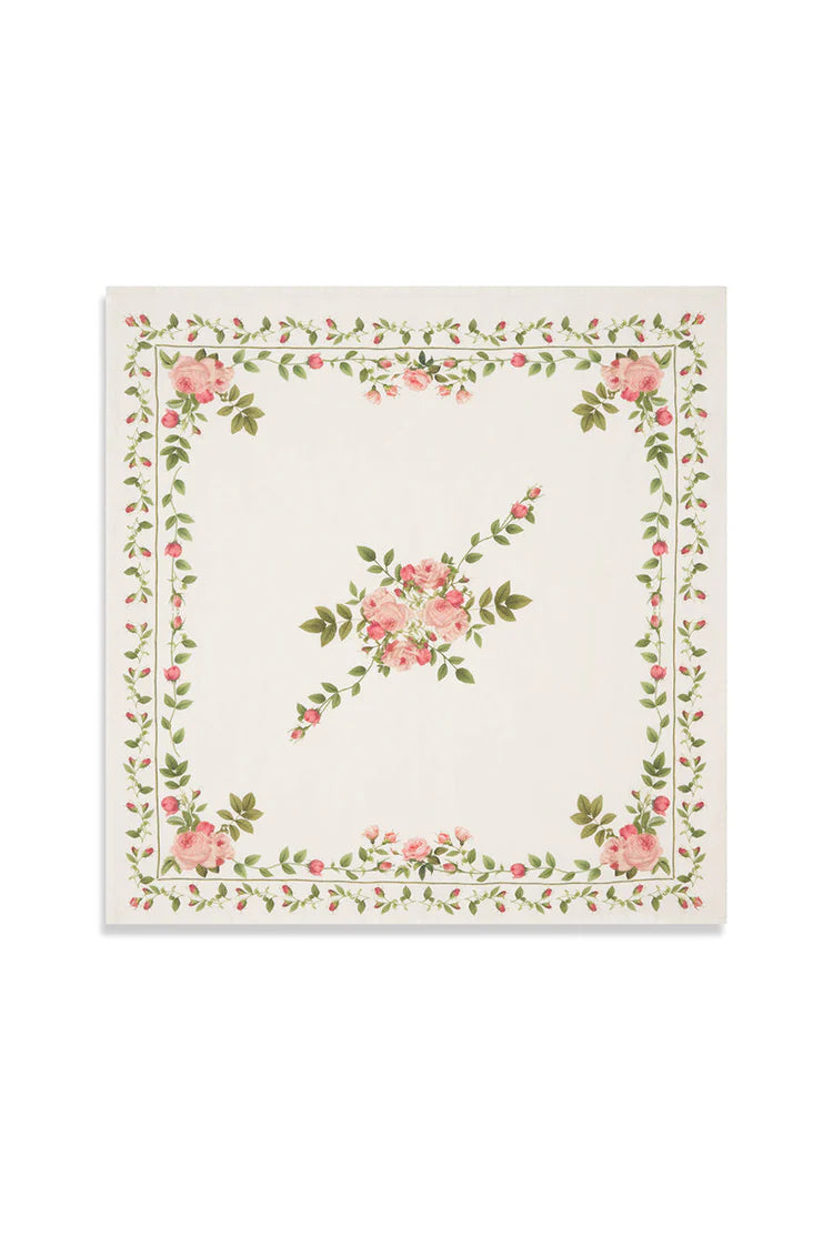 Rose Trellis Linen Napkin