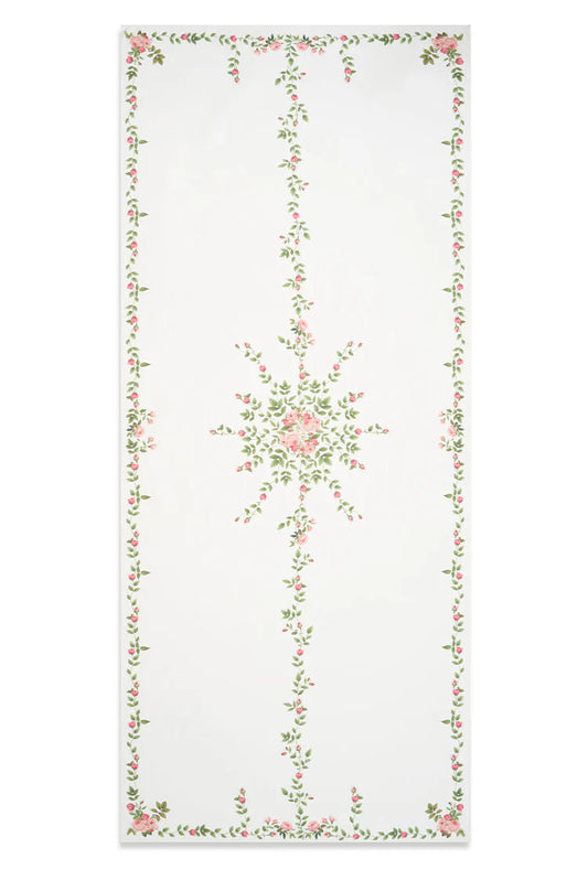 Rose Trellis Linen Tablecloth