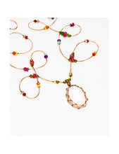 Load image into Gallery viewer, Long Tibetan Pink Quartz Necklace
