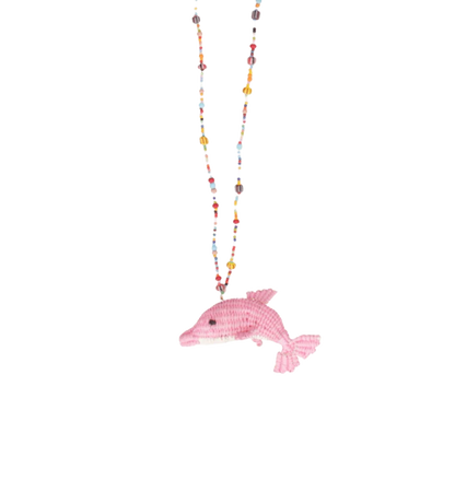 Pink Dolphin Necklace